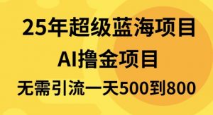 25年超级蓝海项目一天800+，半搬砖项目，不需要引流-Xiaobei云