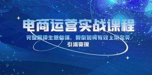 电商运营实战课程：完整解读生意参谋，教你如何有效上架宝贝，引流变现-Xiaobei云
