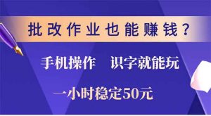 批改作业也能赚钱？0门槛手机项目，识字就能玩！一小时50元！-Xiaobei云