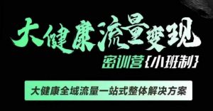 千万级大健康变现课线下课，大健康全域流量一站式整体解决方案-Xiaobei云