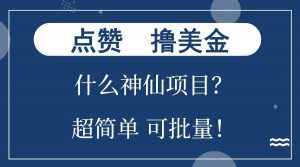 点赞就能撸美金？什么神仙项目？单号一会狂撸300+，不动脑，只动手，可批量，超简单-Xiaobei云