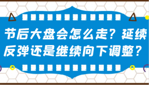 某公众号付费文章：节后大盘会怎么走？延续反弹还是继续向下调整？-Xiaobei云
