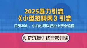 2025最新暴力引流方法，招聘平台一天引流300+，日变现多张，专业人士力荐-Xiaobei云