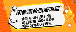 闲鱼淘金私域引流计划，从0开始玩转闲鱼，副业也可以挣到全职的工资-Xiaobei云