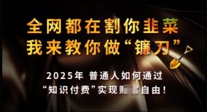知识付费如何做到月入过W+，2025我来教你做“镰刀”【揭秘】-Xiaobei云