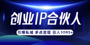 云帆·创业ip合伙人打造3.0，从0到1教你做网创，实现月入过W-Xiaobei云