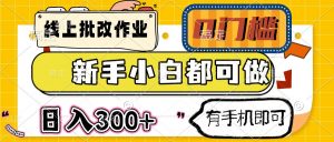 线上批改作业 0门槛 新手小白都可做 日入300+ 有手机即可-Xiaobei云
