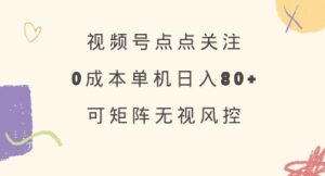 视频号点点关注，0成本单号80+，可矩阵，绿色正规，长期稳定【揭秘】-Xiaobei云