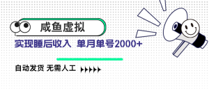 咸鱼虚拟资料 自动发货 无需人工 单月单号2000+-Xiaobei云