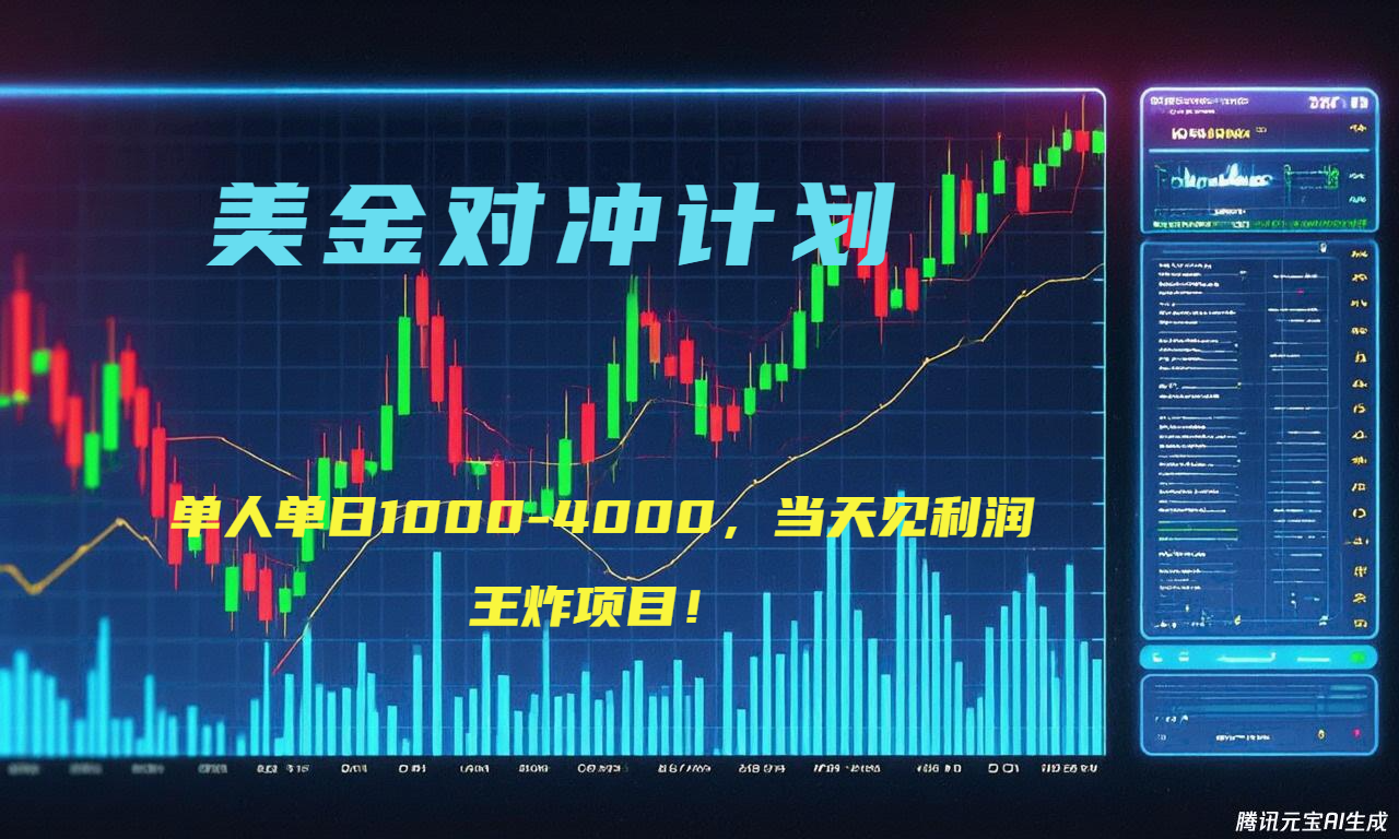 2025年最暴力项目“美金先登计划”最新最强对冲战法，每日实际收益1K-4K-Xiaobei云