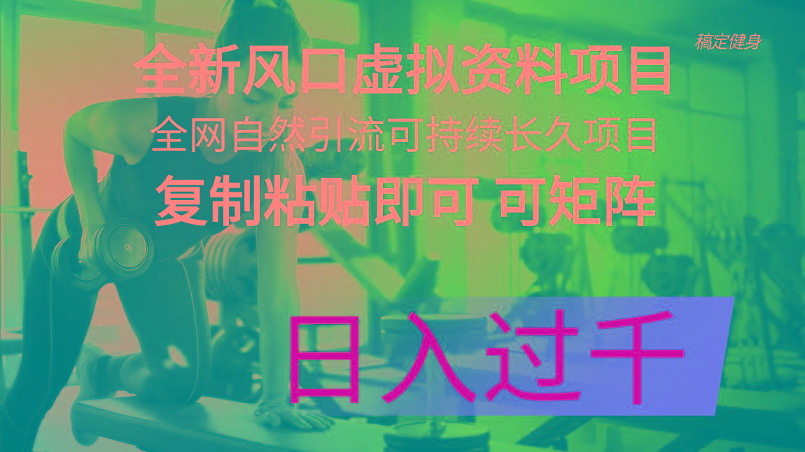全新风口虚拟资料项目 全网自然引流可持续长久项目 复制粘贴即可可矩阵...-Xiaobei云