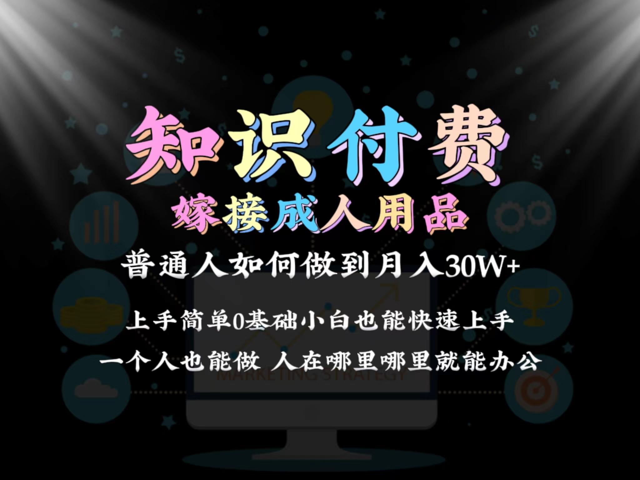 2024普通人做知识付费结合成人用品如何实现单月变现30w 保姆教学1.0-Xiaobei云