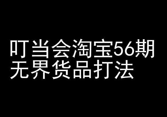 叮当会淘宝56期：无界货品打法-淘宝开店教程-Xiaobei云
