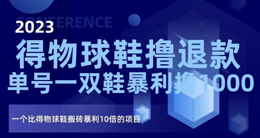 2023得物球鞋撸退款，单号一双鞋暴利撸1000，一个比得物球鞋搬砖暴利10倍的项目【揭秘】-Xiaobei云