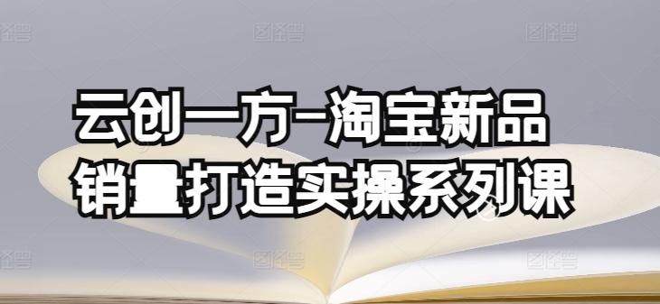 云创一方-淘宝新品销量打造实操系列课，基础销量打造(4课程)+补单渠道分析(4课程)-Xiaobei云