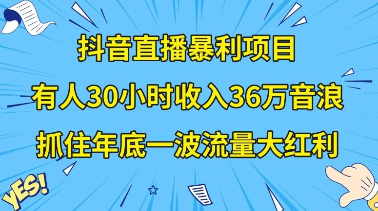 抖音直播暴利项目，有人30小时收入36万音浪，公司宣传片年会视频制作，抓住年底一波流量大红利【揭秘】-Xiaobei云