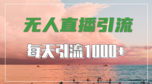 抖音快手视频号全平台通用，无人直播引流法，超暴力引流1000+高质量精准创业粉【揭秘】-Xiaobei云
