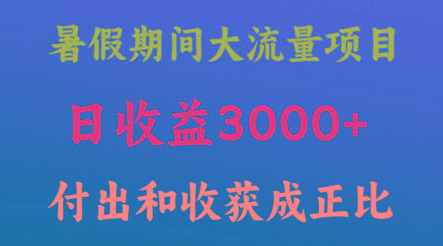 一天收益3000+，暑假期间， 这个项目才是真火-Xiaobei云