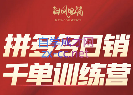 白凤电商学院·拼多多日销千单训练营(更新7月)-Xiaobei云
