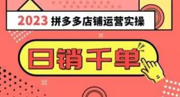 2023拼多多运营实操，每天30分钟日销1000＋，爆款选品技巧大全（10节课）-Xiaobei云