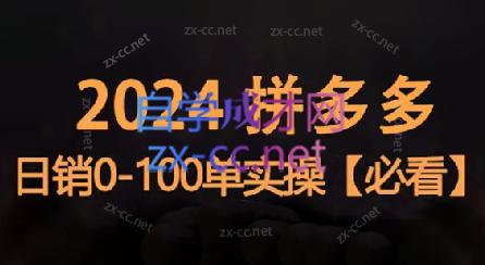 恒哥·2024拼多多日销0-100单实操-Xiaobei云
