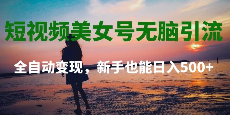 短视频美女号无脑引流，全自动变现，新手也能日入500+-Xiaobei云