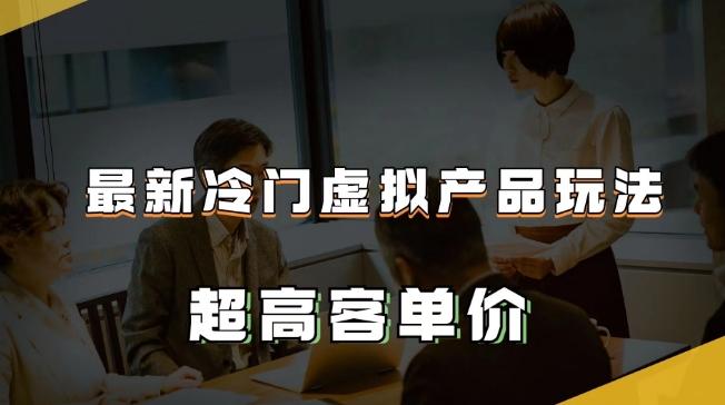 最新冷门虚拟产品玩法，超高客单价，月入2-3万＋【揭秘】-Xiaobei云