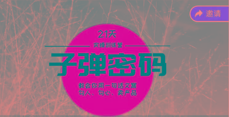 《子弹密码训练营》-用一句话文案勾人勾心卖产品，21天学到顶尖文案大师策略和技巧-Xiaobei云