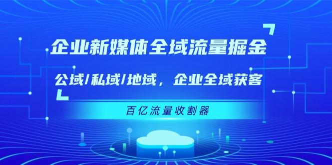 企业 新媒体 全域流量掘金：公域/私域/地域 企业全域获客 百亿流量 收割器-Xiaobei云