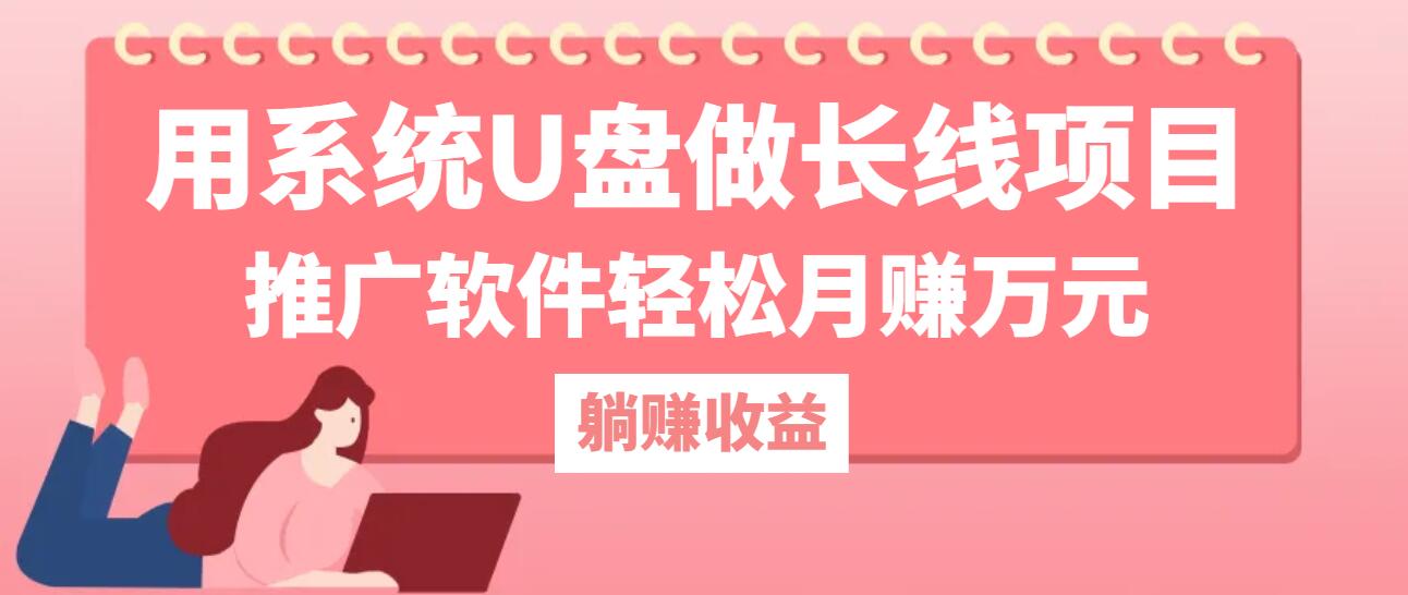 用系统U盘做长线项目，推广软件轻松月赚万元(附制作教程+软件-Xiaobei云