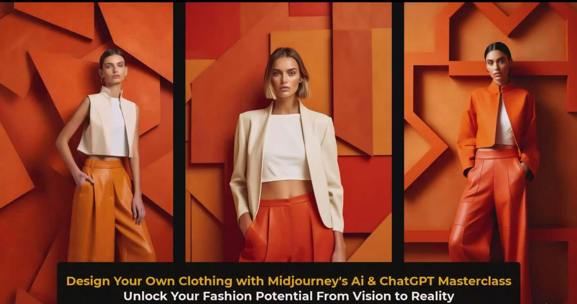 图片[3]-利用 Midjourneys Ai 人工智能设计自己的服装AI大师班-10节课-中英字幕-Xiaobei云