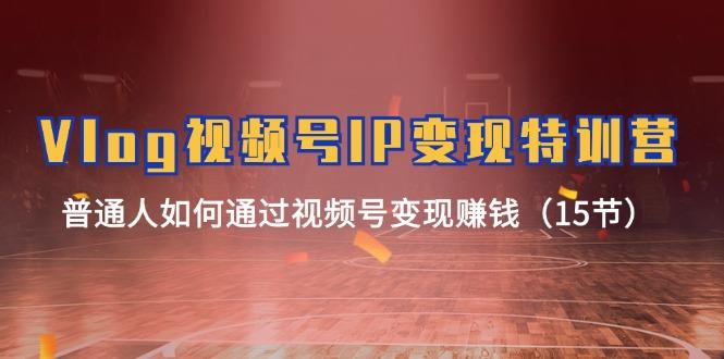 Vlog 视频号IP变现特训营，普通人如何通过视频号变现赚钱(15节-Xiaobei云