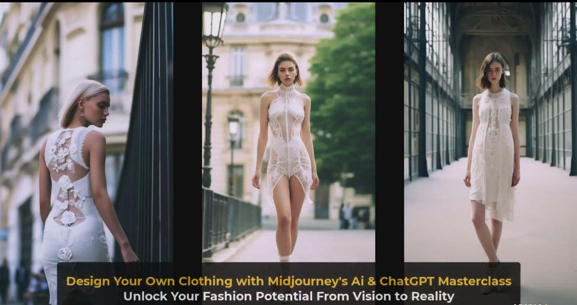 图片[4]-利用 Midjourneys Ai 人工智能设计自己的服装AI大师班-10节课-中英字幕-Xiaobei云